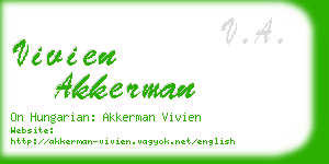 vivien akkerman business card